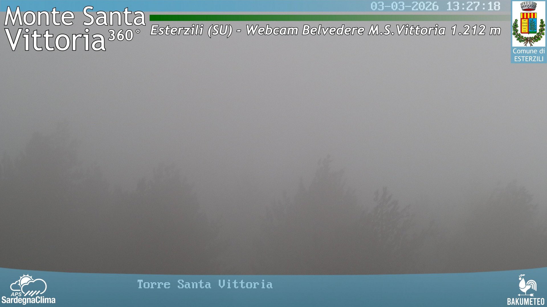 time-lapse frame, Monte Santa Vittoria Sud webcam