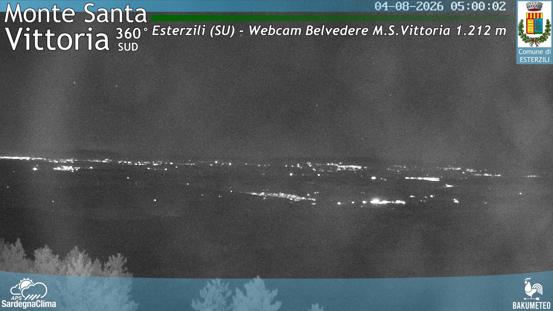 time-lapse frame, Monte Santa Vittoria Sud webcam