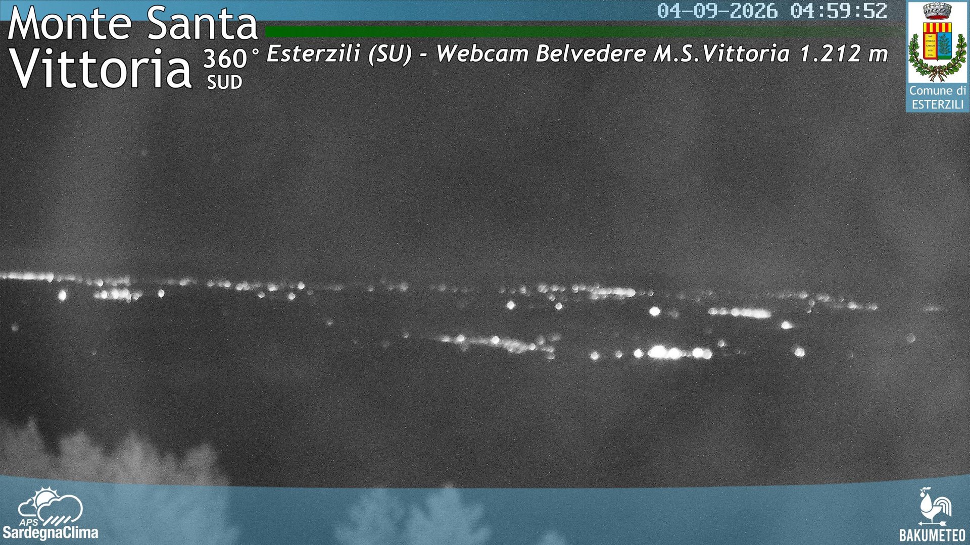 time-lapse frame, Monte Santa Vittoria Sud webcam