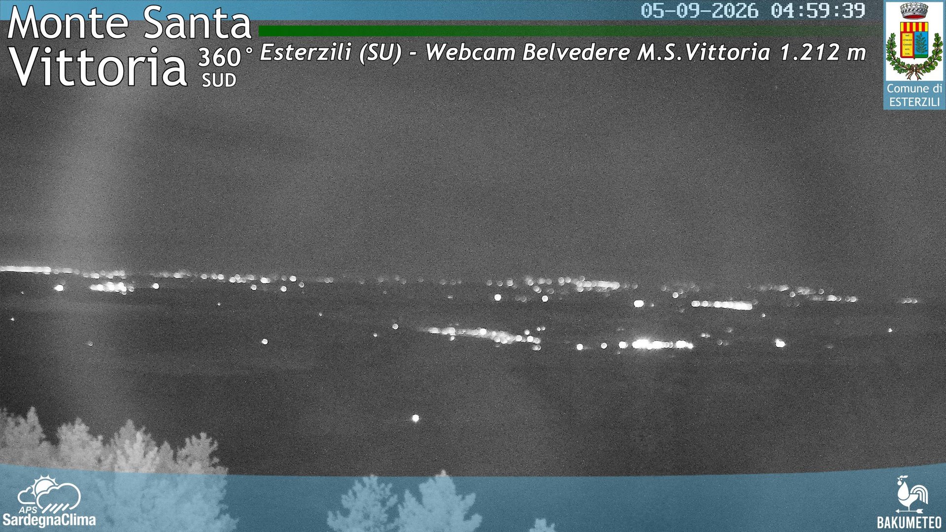 time-lapse frame, Monte Santa Vittoria Sud webcam