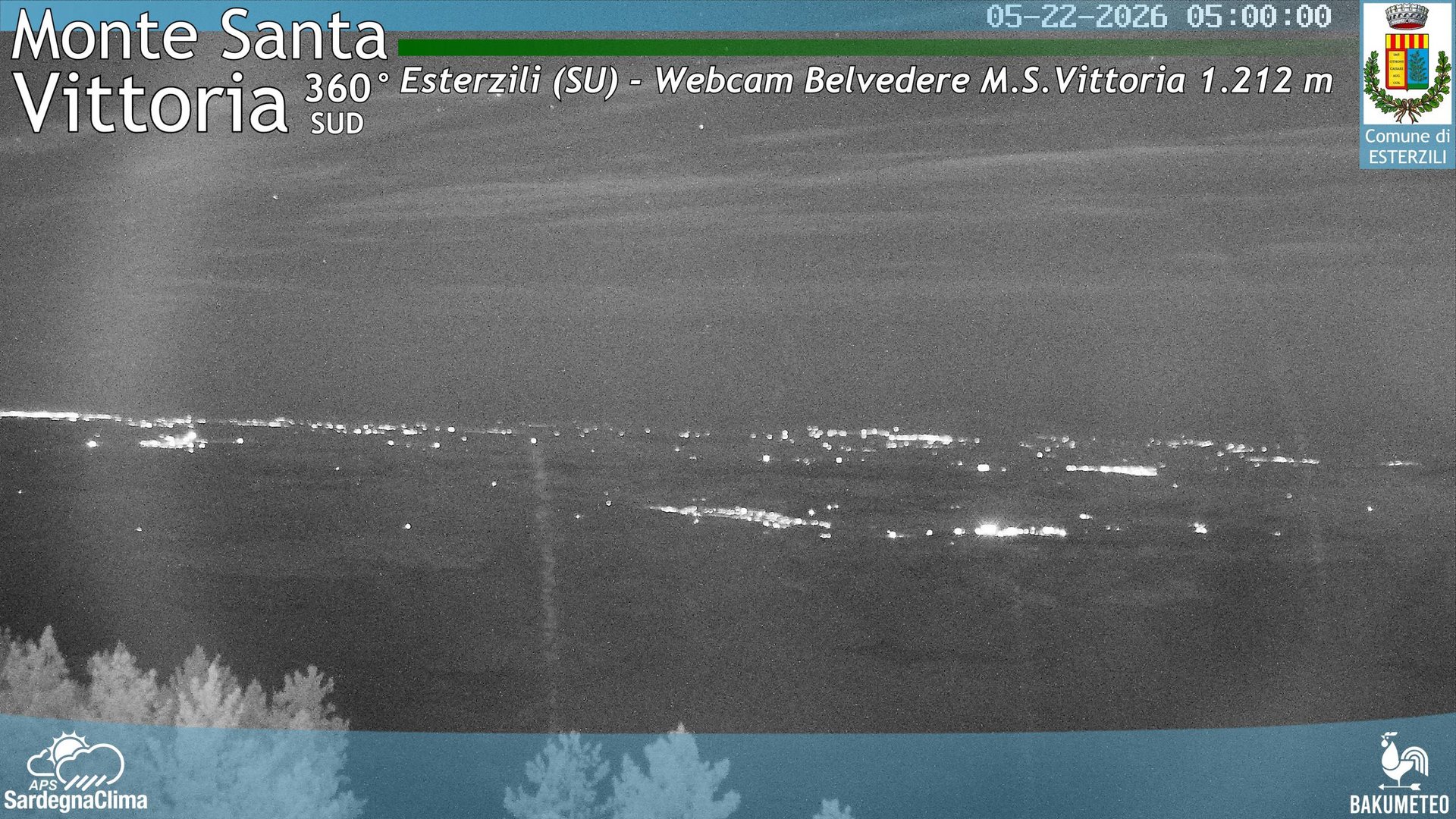 time-lapse frame, Monte Santa Vittoria Sud webcam