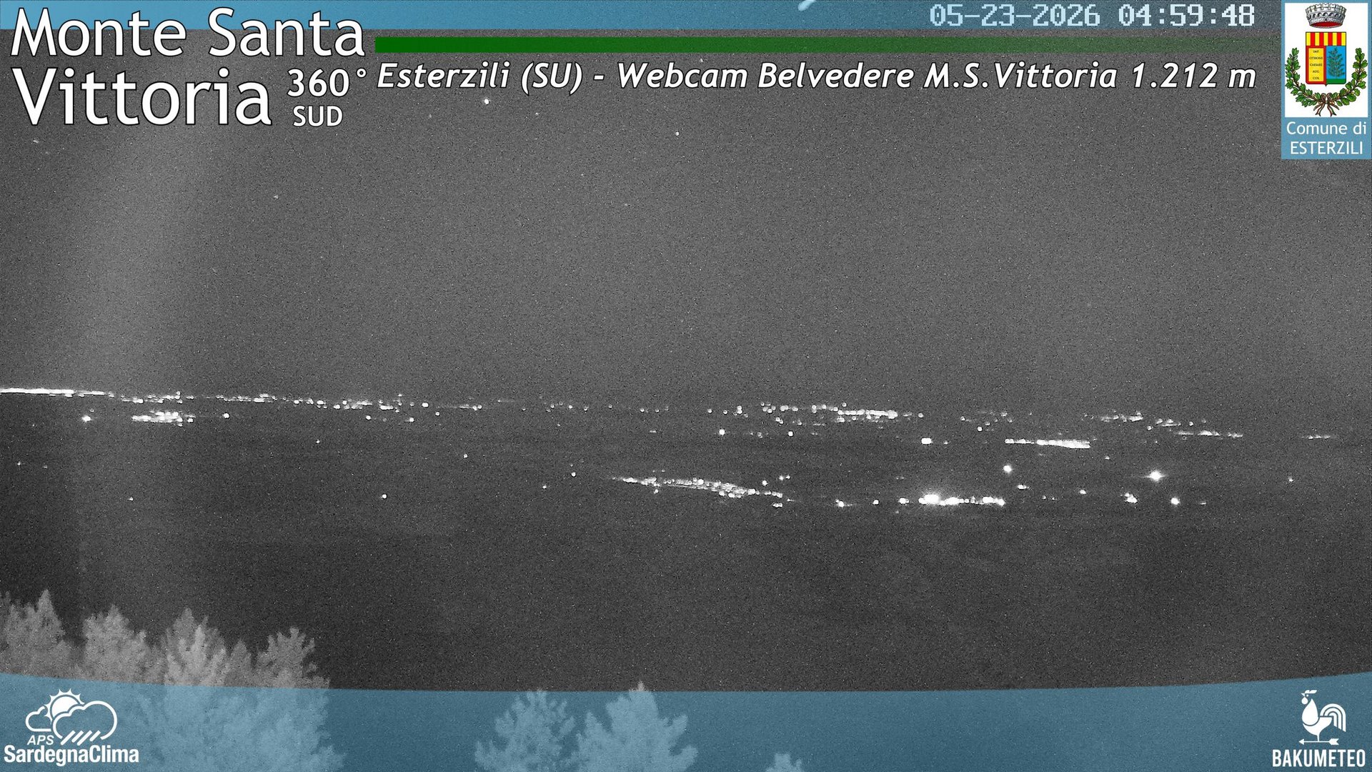 time-lapse frame, Monte Santa Vittoria Sud webcam