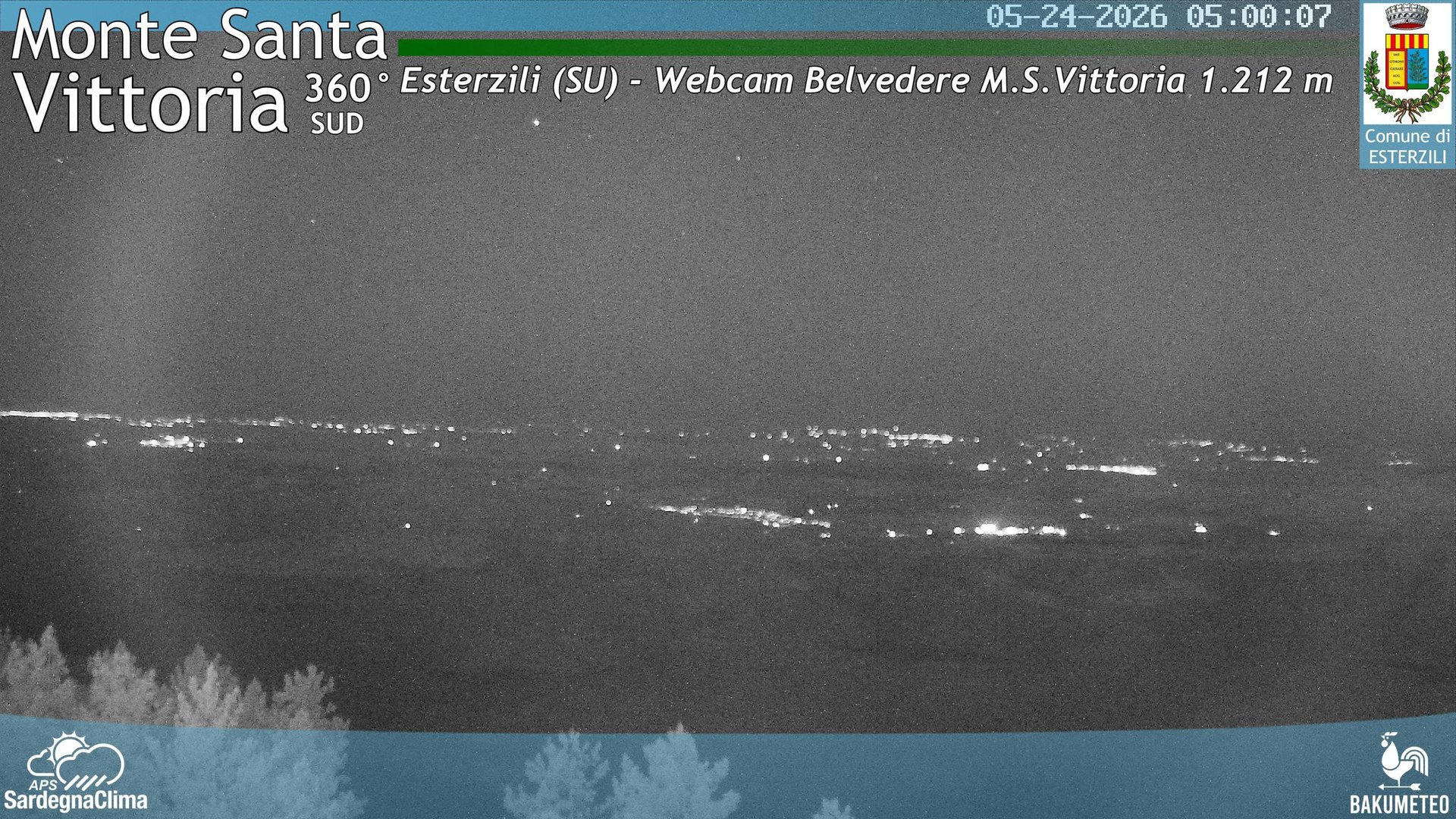 time-lapse frame, Monte Santa Vittoria Sud webcam