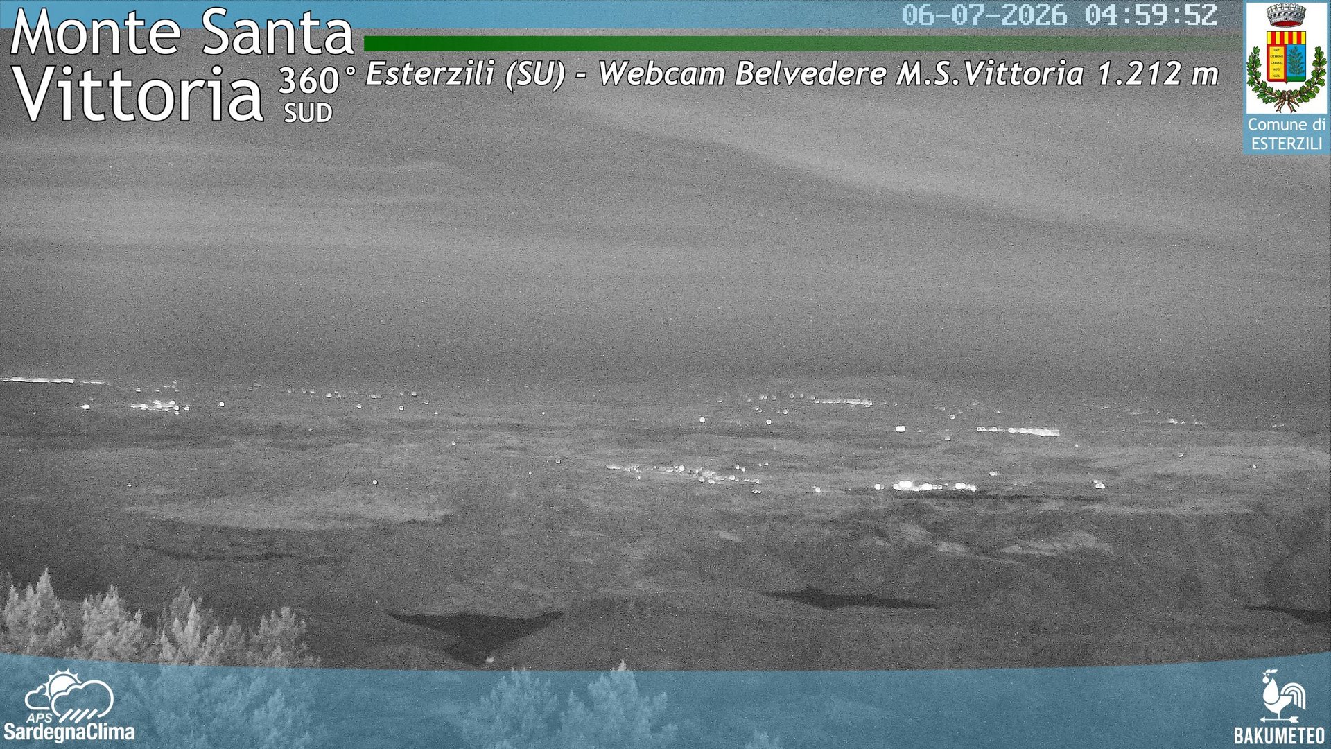 time-lapse frame, Monte Santa Vittoria Sud webcam