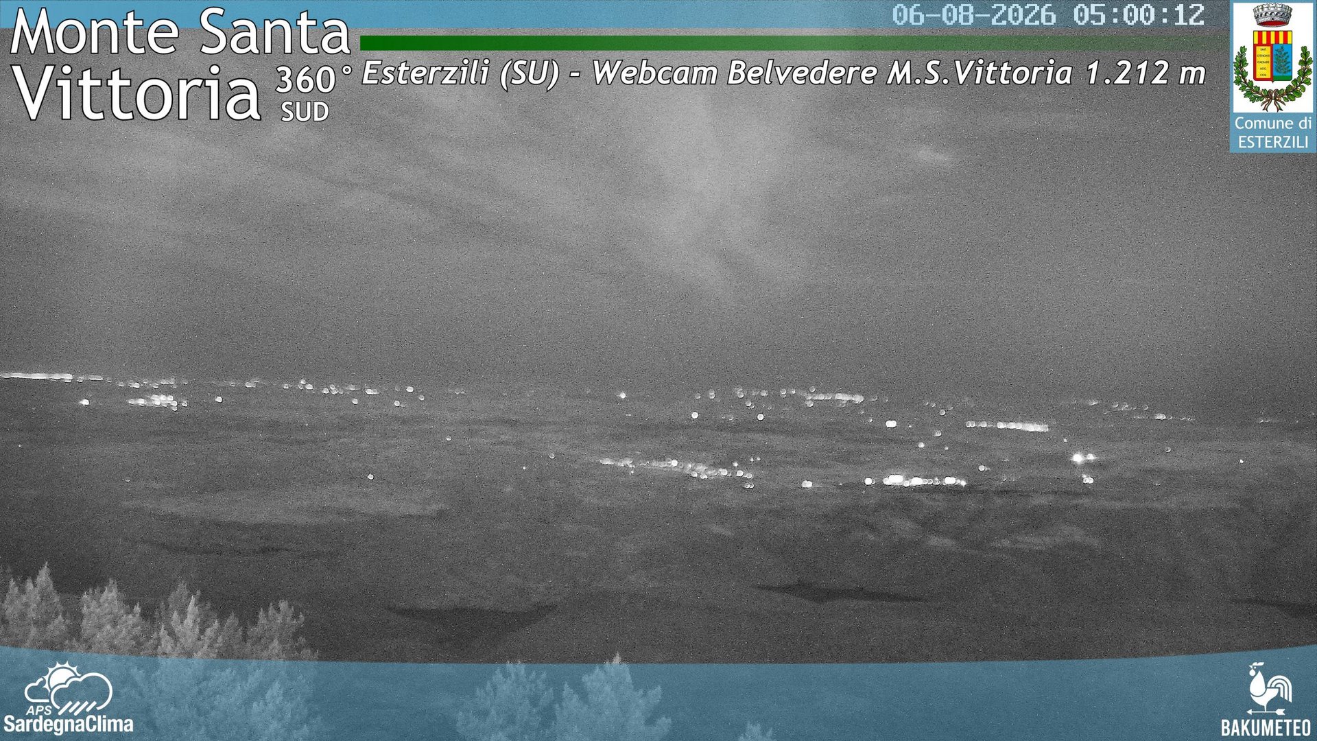 time-lapse frame, Monte Santa Vittoria Sud webcam