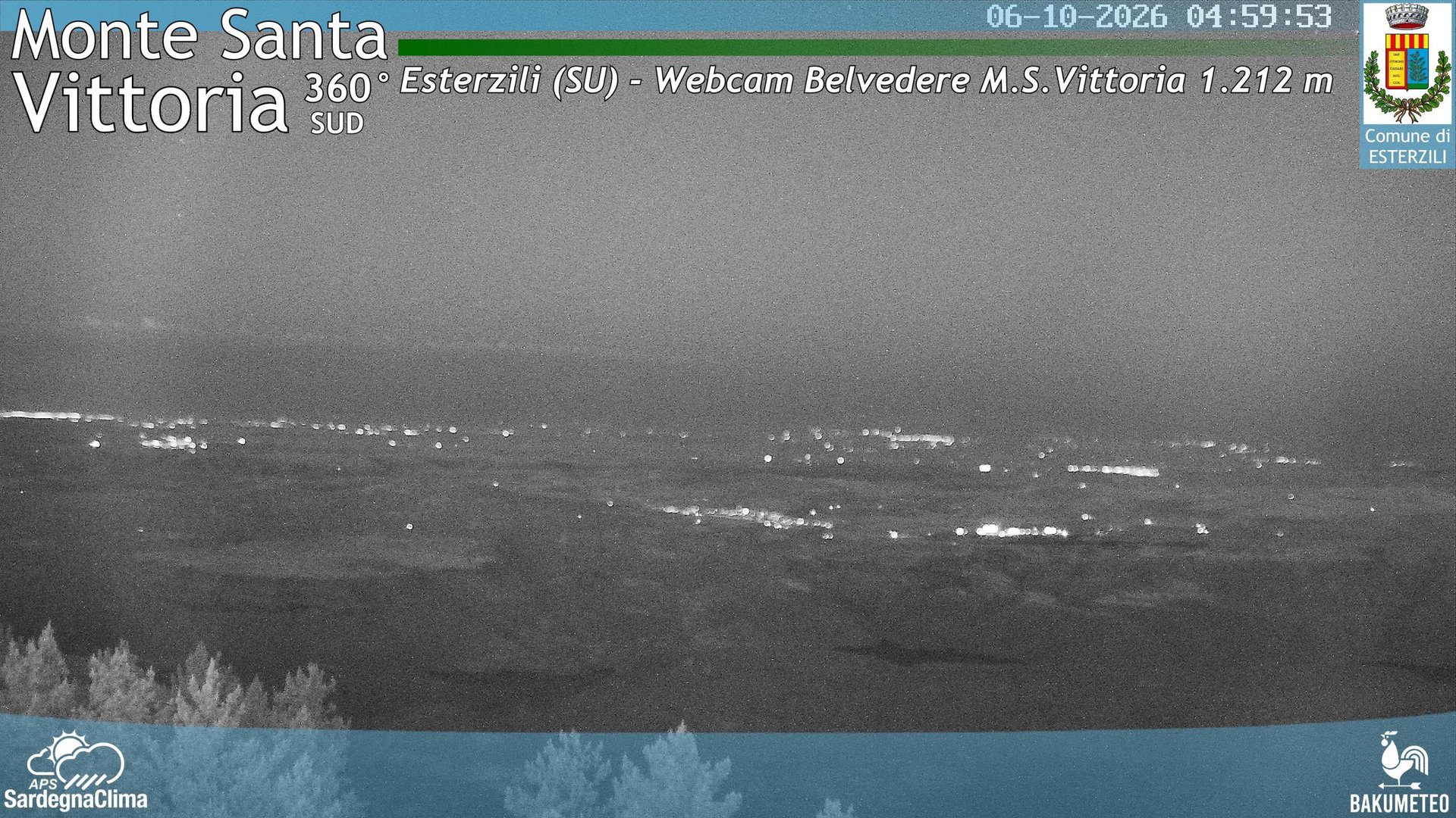 time-lapse frame, Monte Santa Vittoria Sud webcam