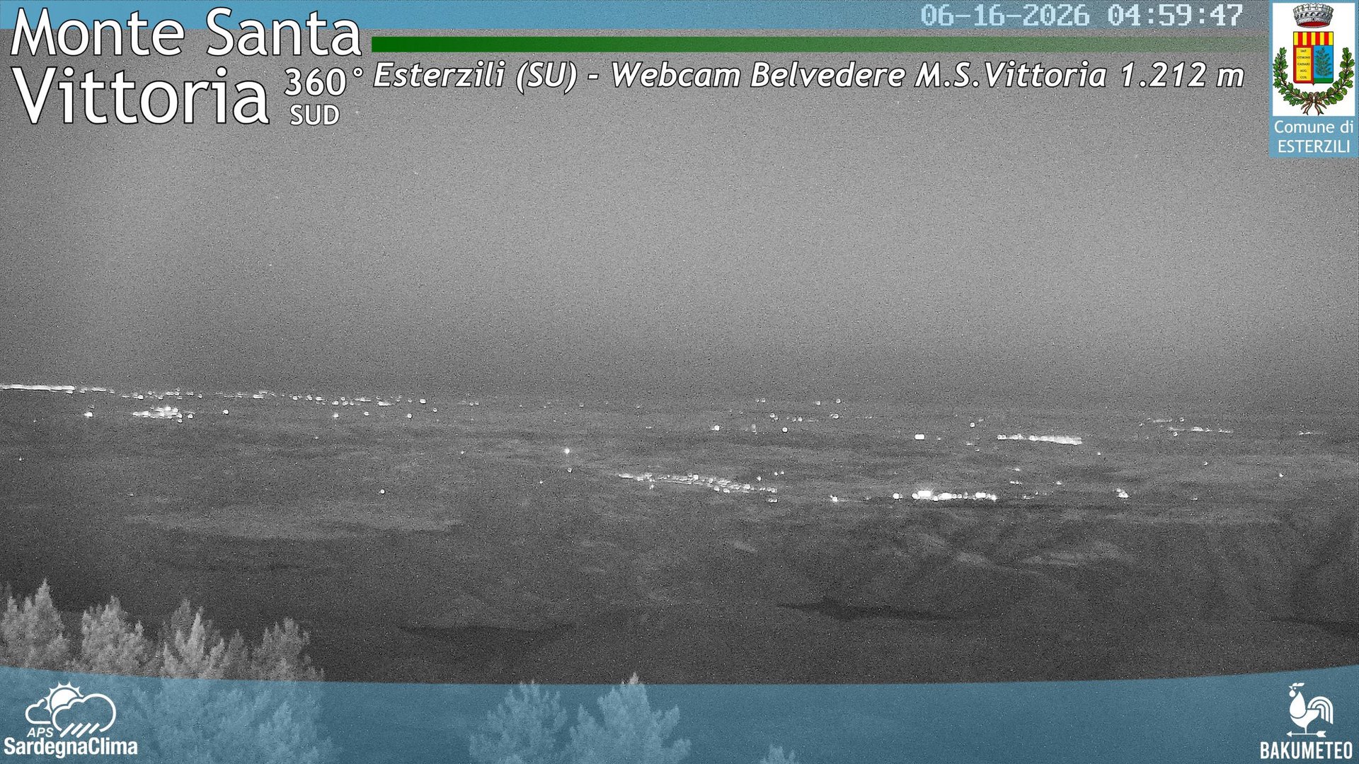 time-lapse frame, Monte Santa Vittoria Sud webcam