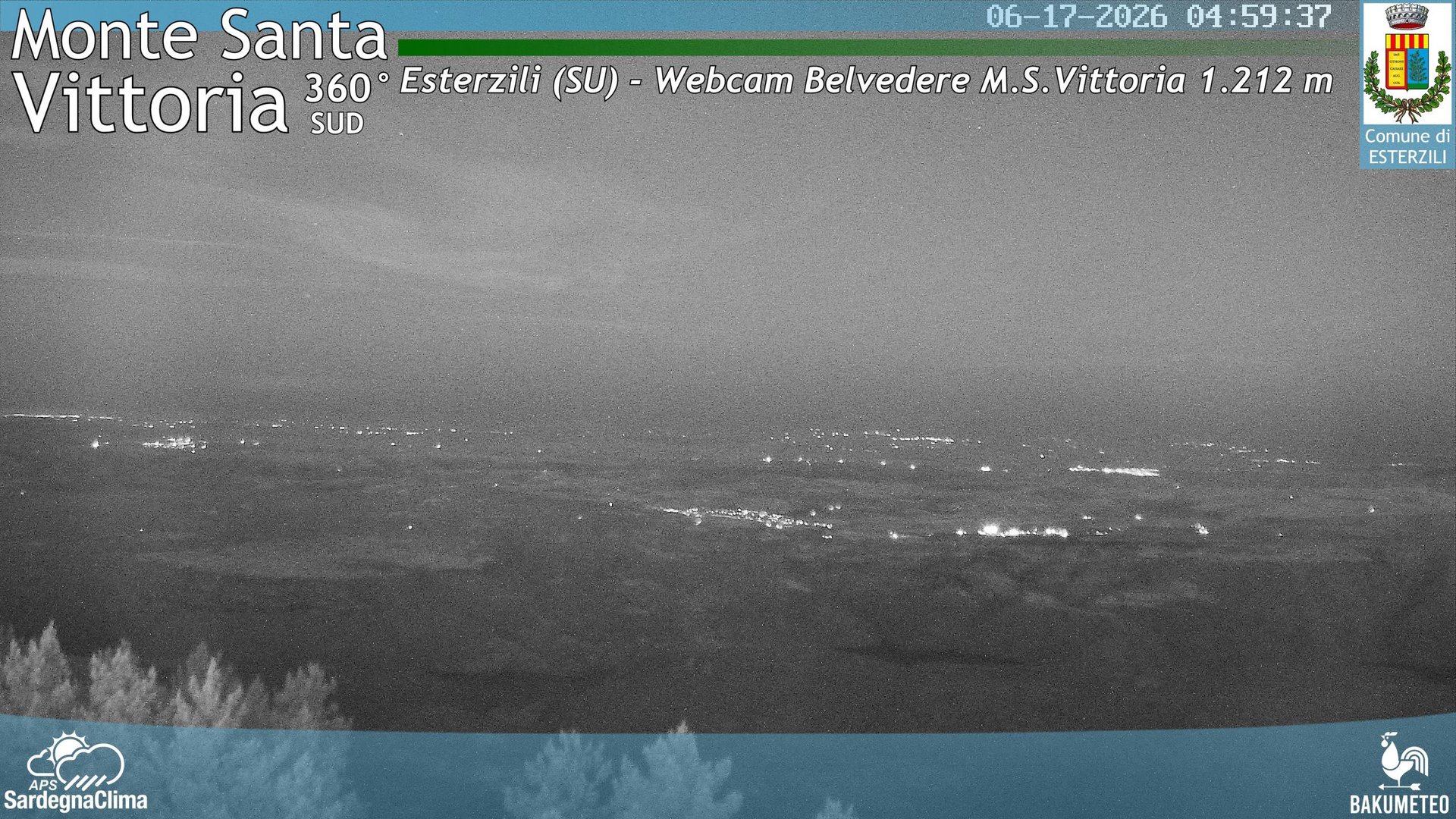 time-lapse frame, Monte Santa Vittoria Sud webcam
