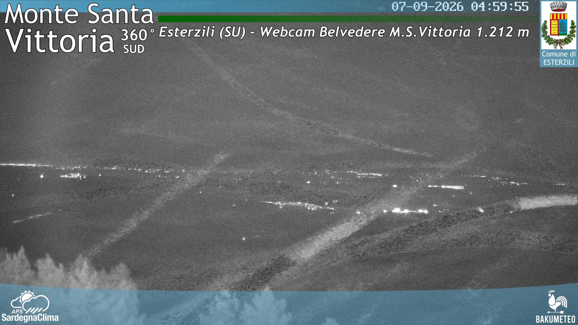 time-lapse frame, Monte Santa Vittoria Sud webcam