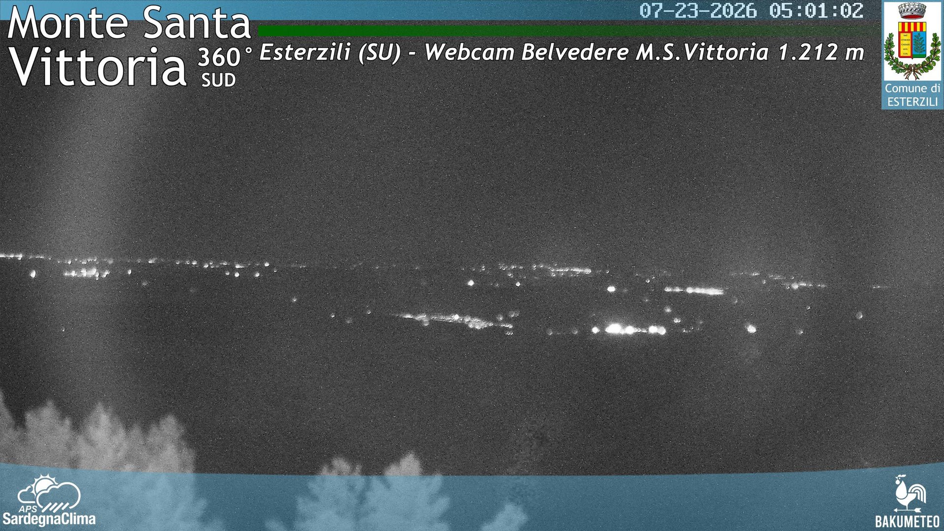time-lapse frame, Monte Santa Vittoria Sud webcam