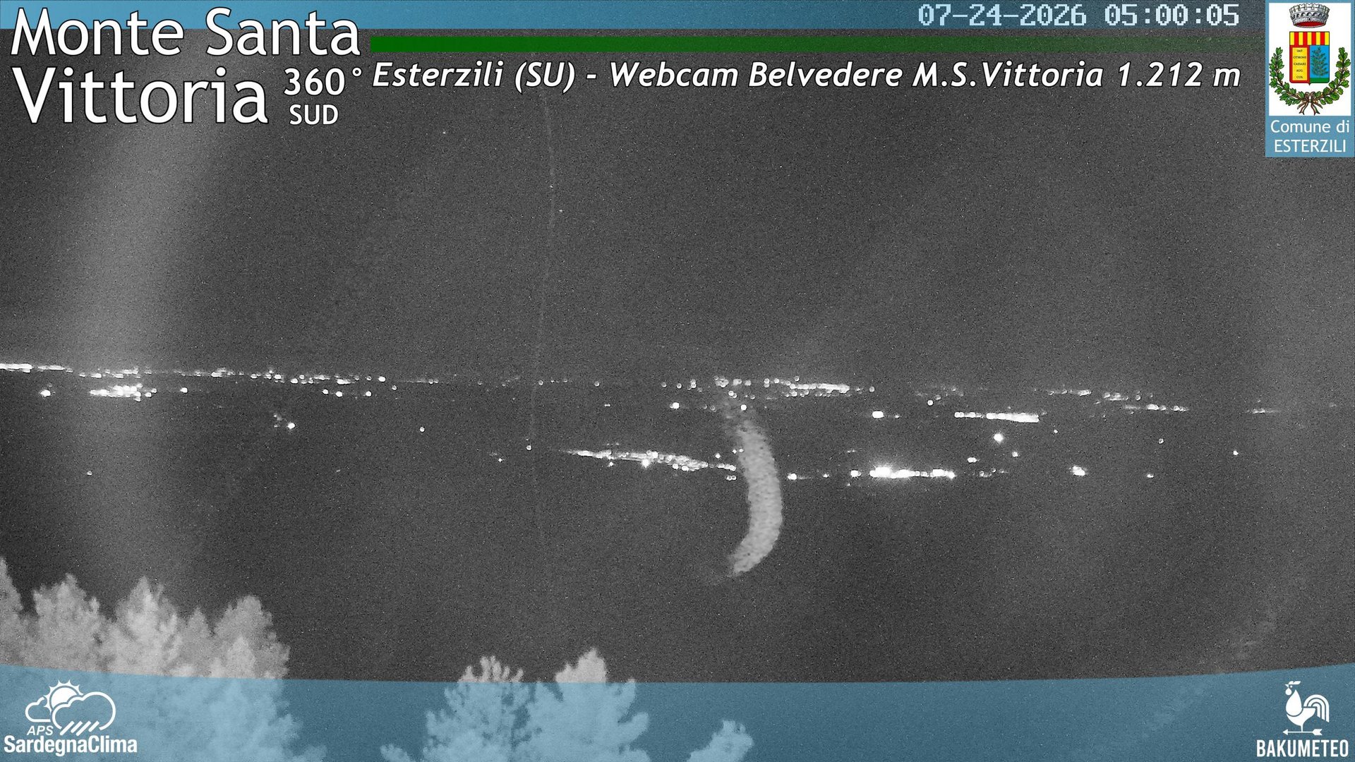time-lapse frame, Monte Santa Vittoria Sud webcam