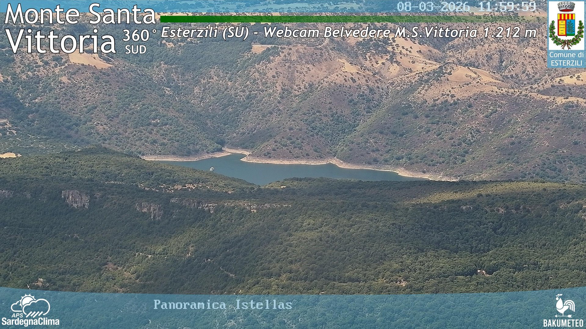 view from Monte Santa Vittoria Sud on 2026-08-03