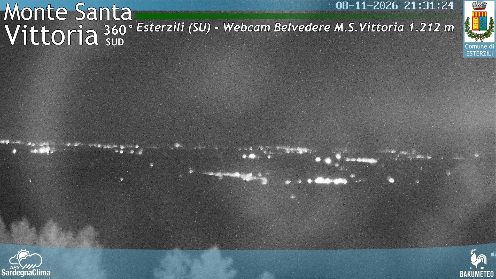 time-lapse frame, Monte Santa Vittoria Sud webcam
