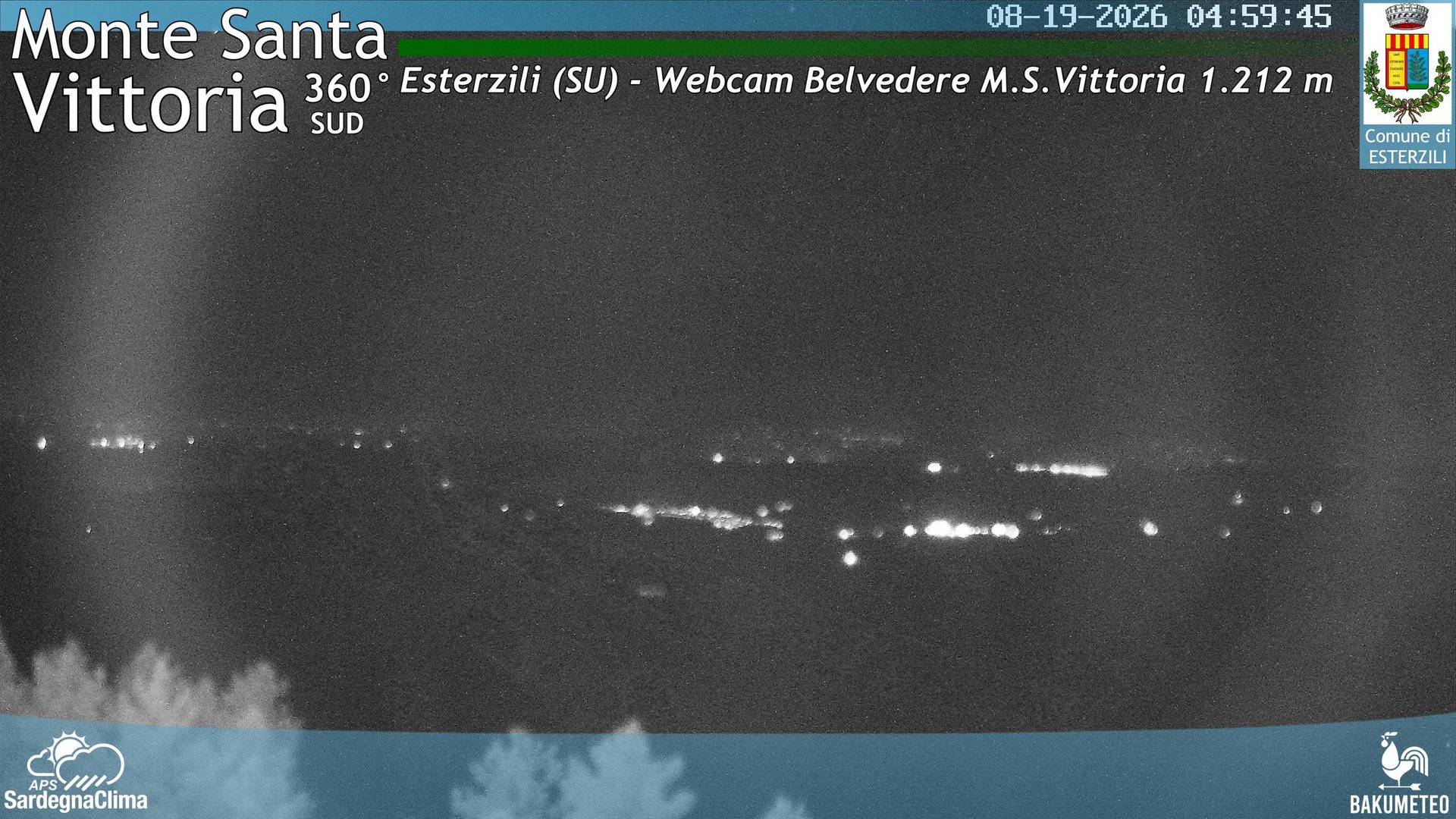time-lapse frame, Monte Santa Vittoria Sud webcam