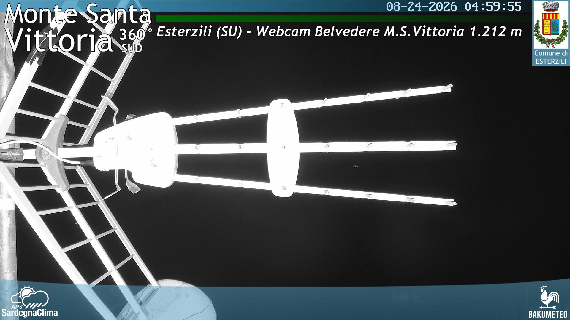 time-lapse frame, Monte Santa Vittoria Sud webcam