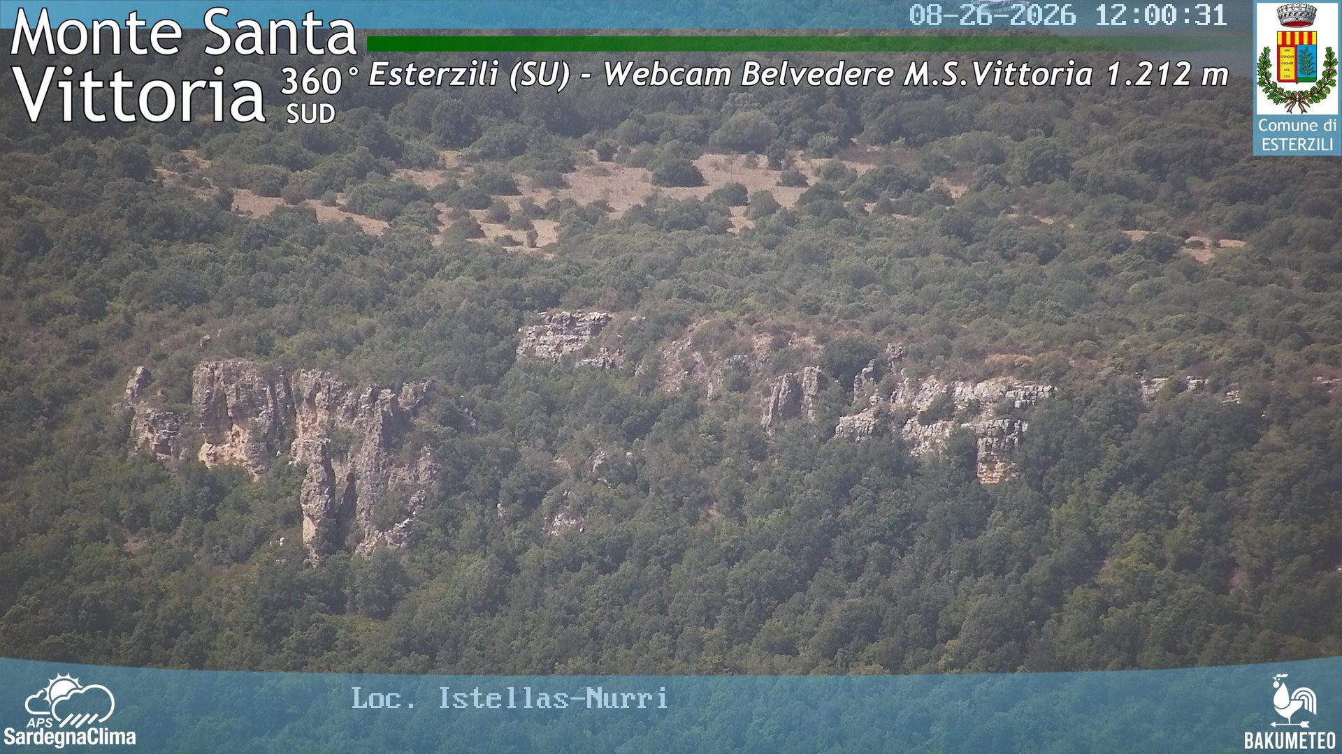 view from Monte Santa Vittoria Sud on 2026-08-26