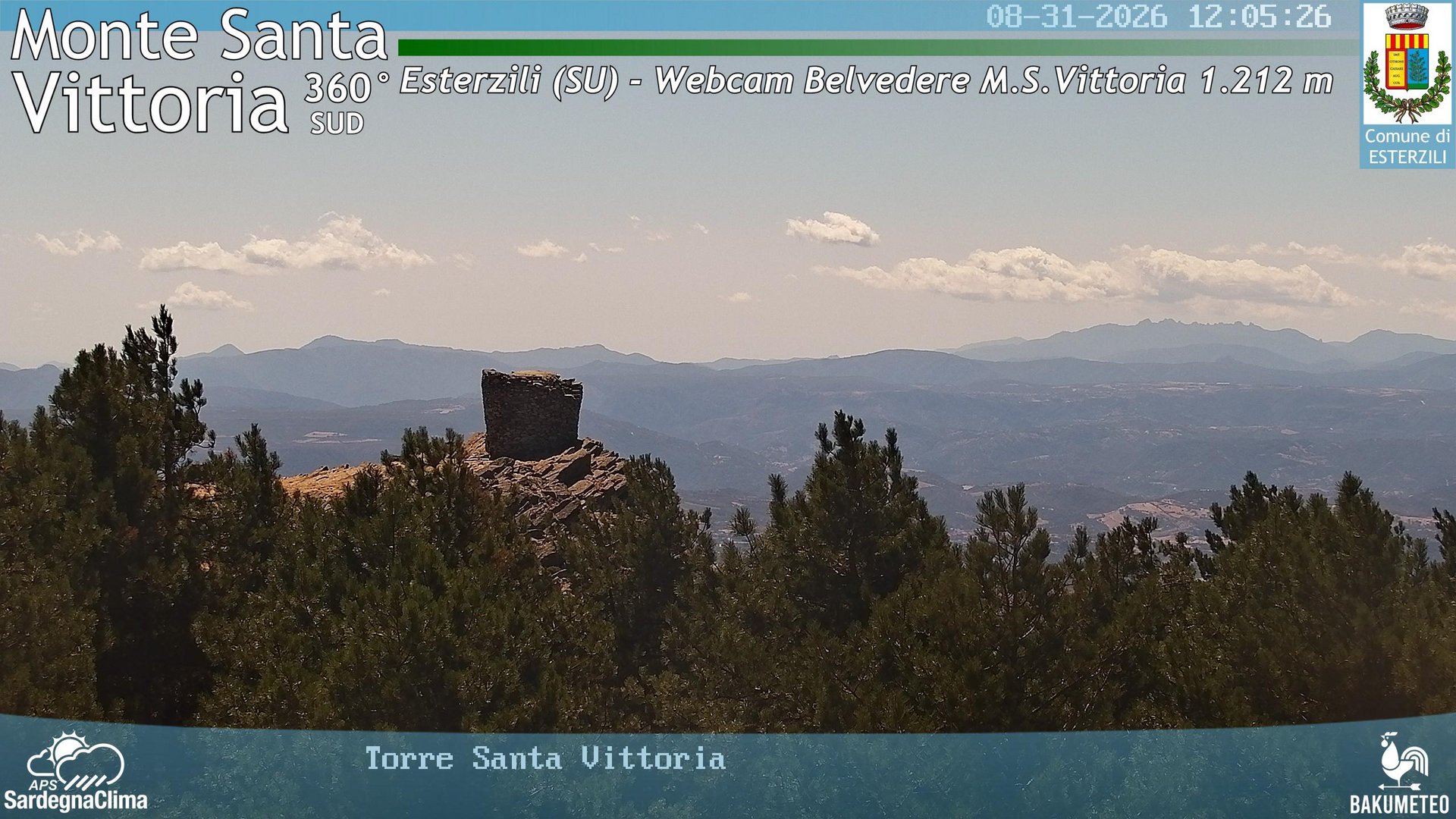 view from Monte Santa Vittoria Sud on 2026-08-31