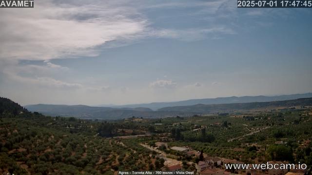 time-lapse frame, Torreta Alta webcam