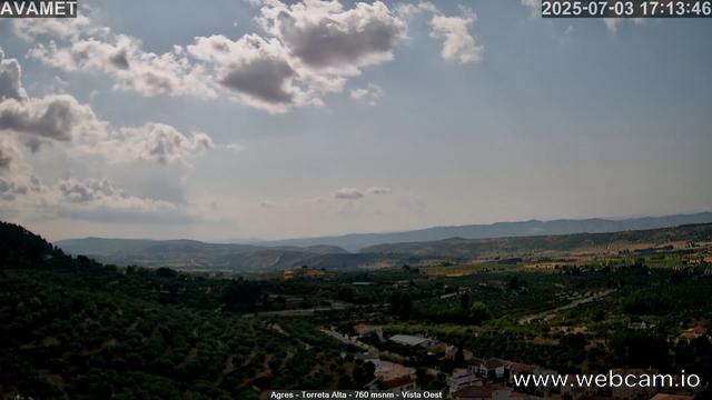 time-lapse frame, Torreta Alta webcam