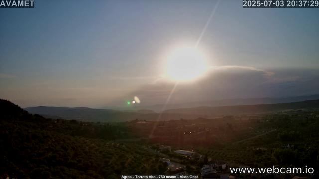 time-lapse frame, Torreta Alta webcam