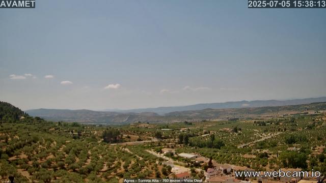 time-lapse frame, Torreta Alta webcam