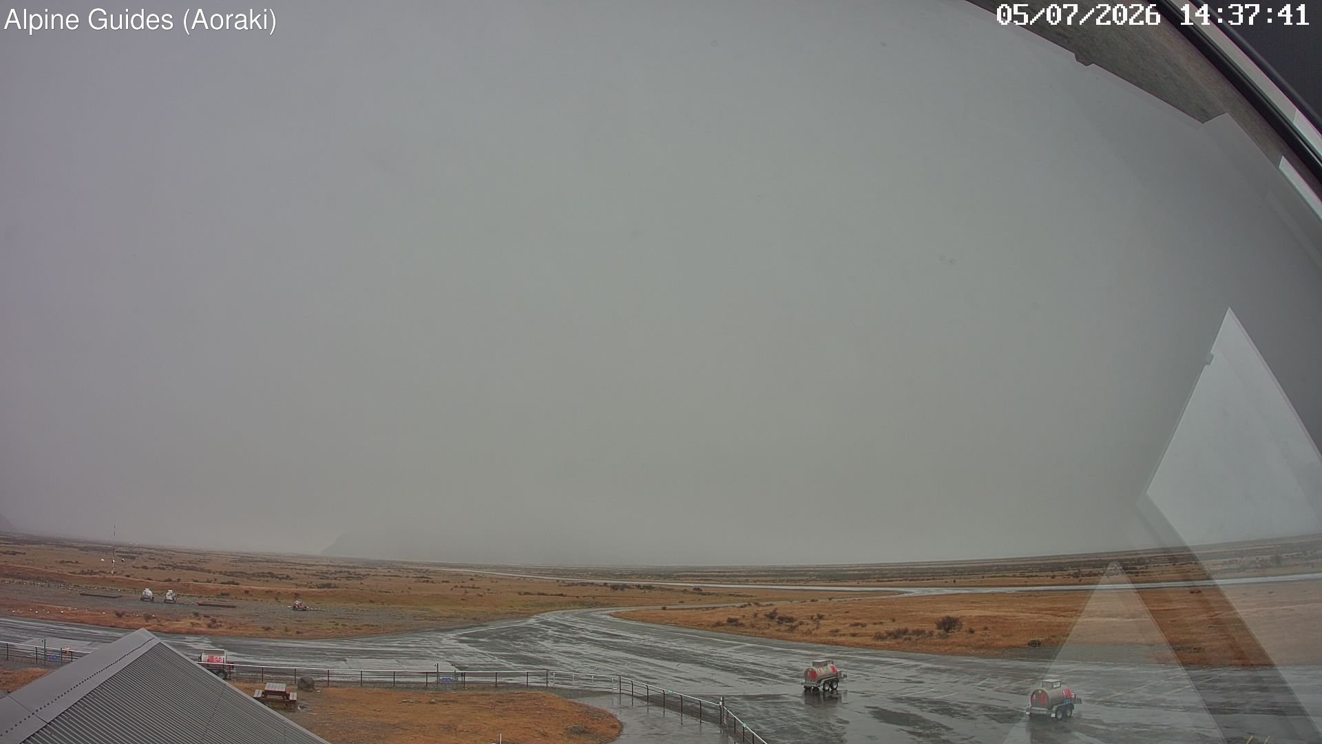 time-lapse frame, Mount Cook Airport North webcam