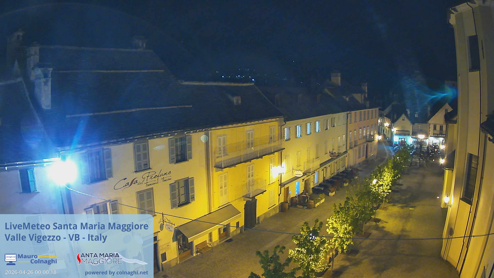 time-lapse frame, Santa Maria webcam