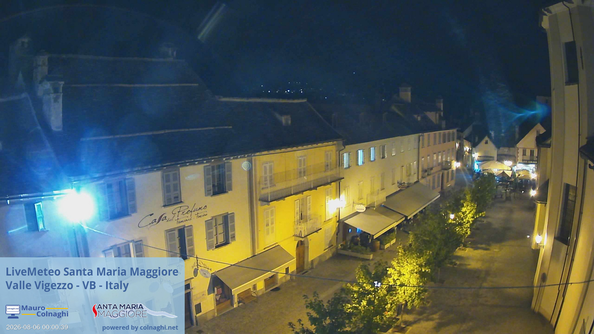 time-lapse frame, Santa Maria webcam