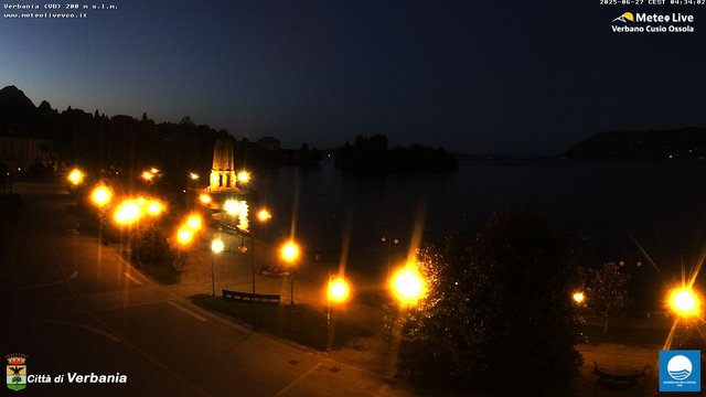 time-lapse frame, Verbania webcam