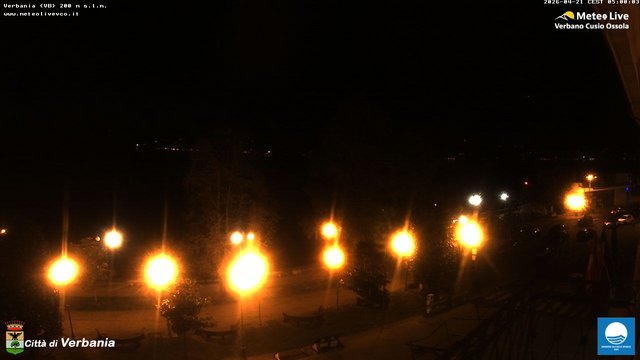 time-lapse frame, Verbania webcam