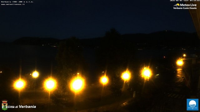 time-lapse frame, Verbania webcam