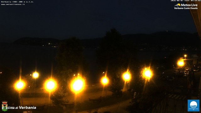 time-lapse frame, Verbania webcam