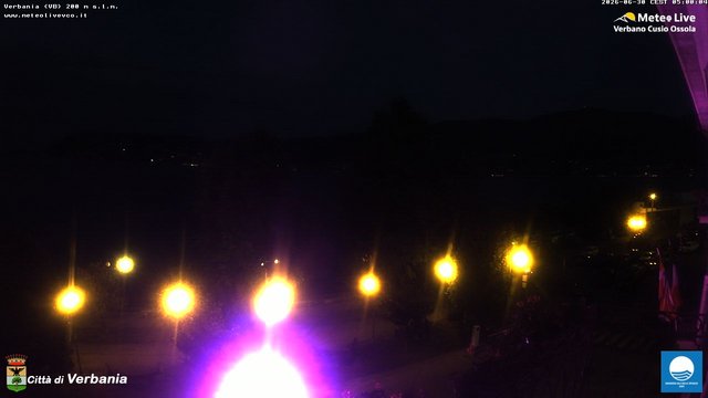 time-lapse frame, Verbania webcam