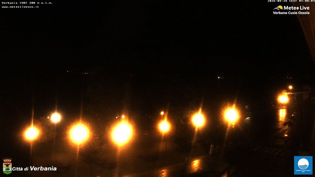 time-lapse frame, Verbania webcam