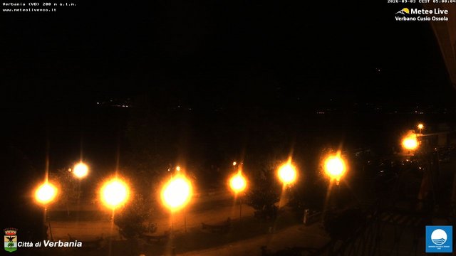 time-lapse frame, Verbania webcam