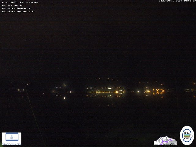 time-lapse frame, Orta San Giulio webcam
