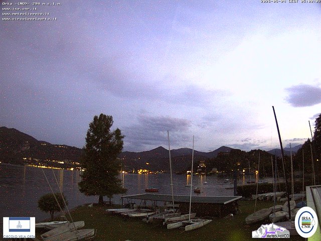 time-lapse frame, Orta San Giulio webcam