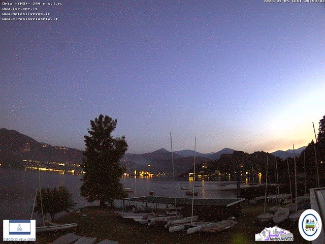 time-lapse frame, Orta San Giulio webcam