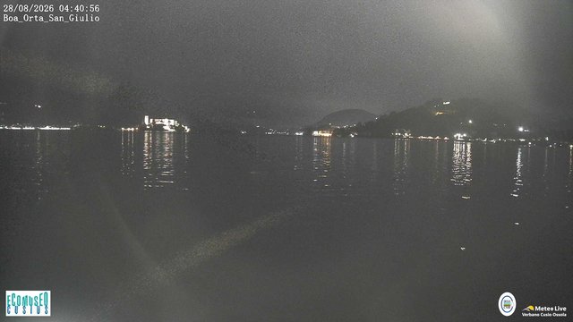 time-lapse frame, Orta San Giulio webcam