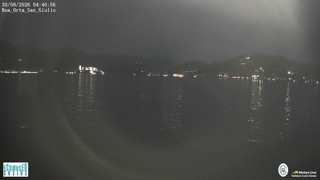 time-lapse frame, Orta San Giulio webcam