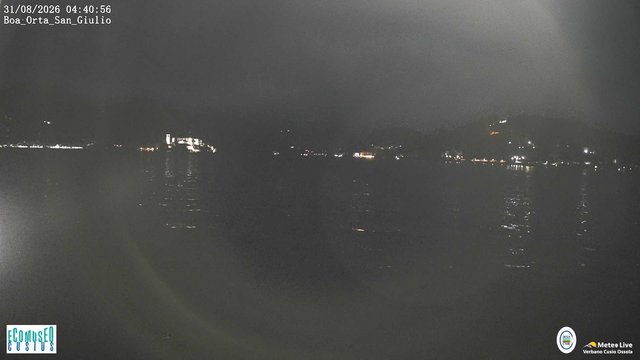 time-lapse frame, Orta San Giulio webcam