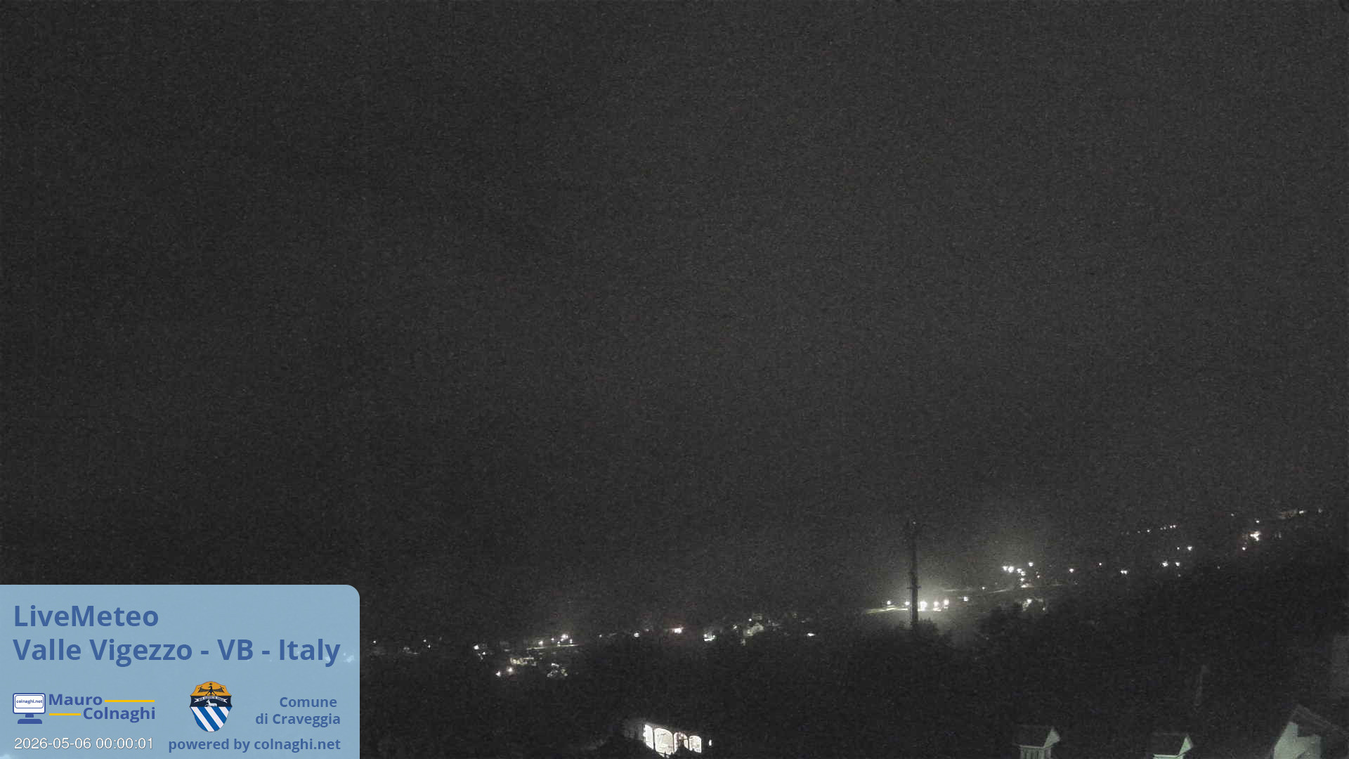 time-lapse frame, Valle Vigezzo webcam