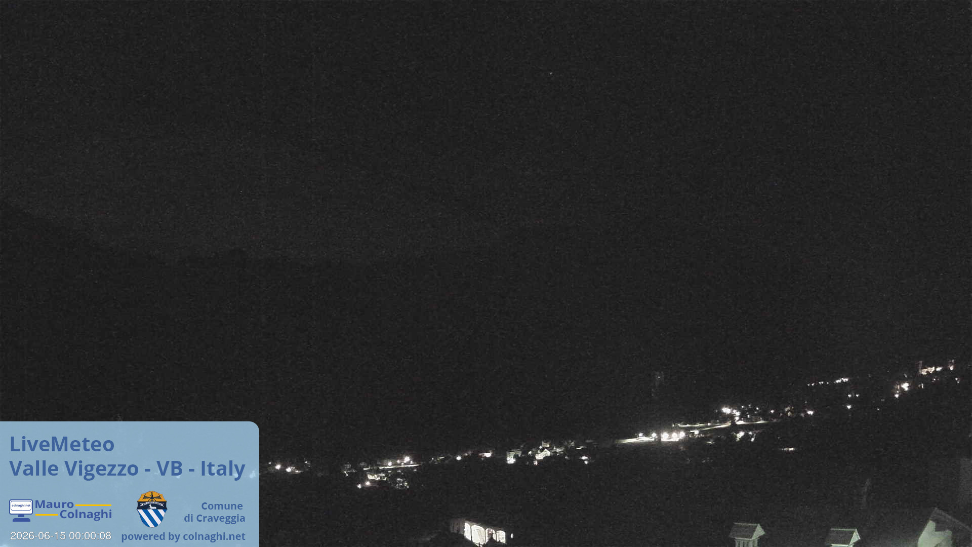 time-lapse frame, Valle Vigezzo webcam