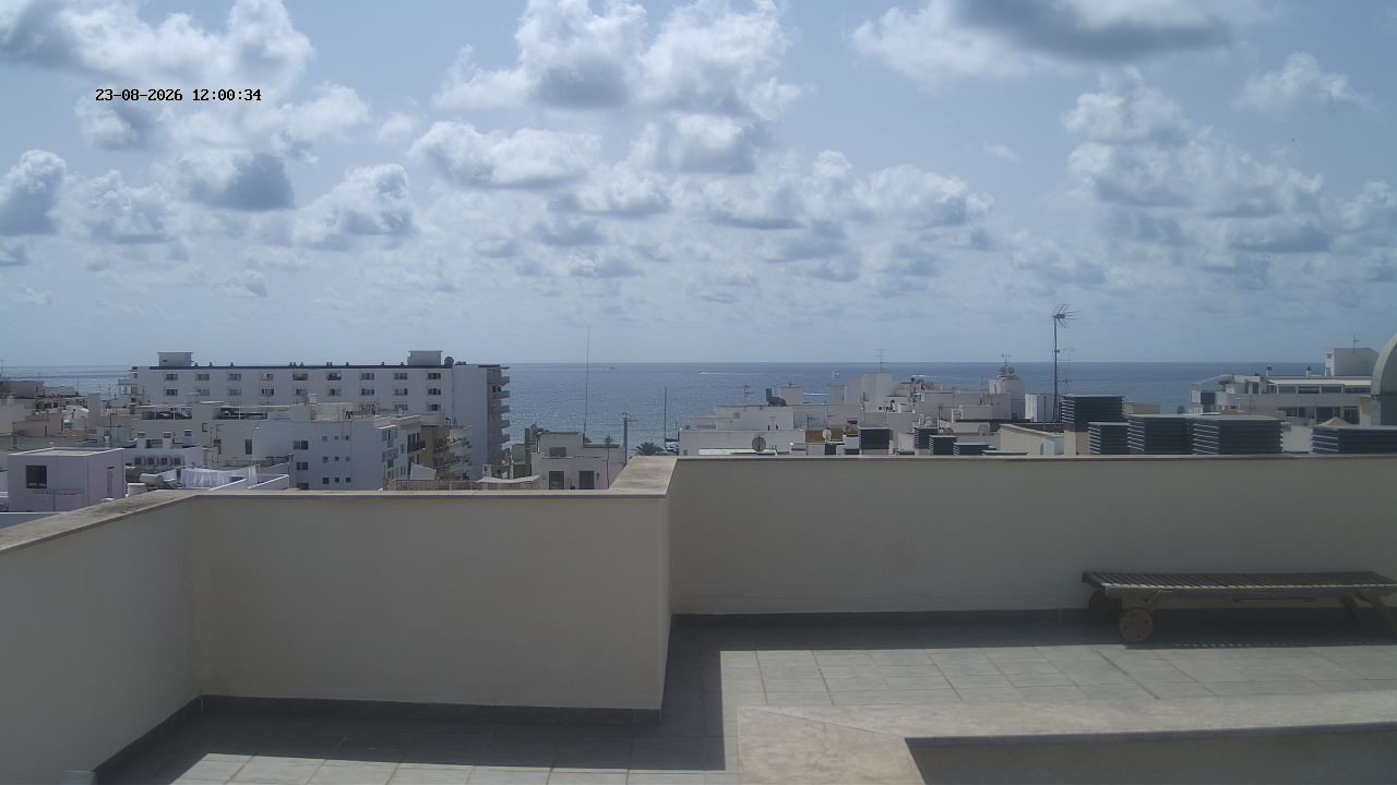 view from Santa Eulalia Wettercam on 2026-08-23