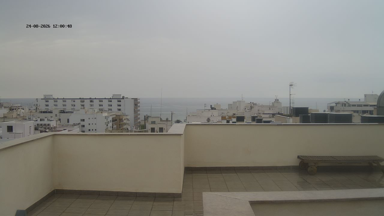 view from Santa Eulalia Wettercam on 2026-08-24