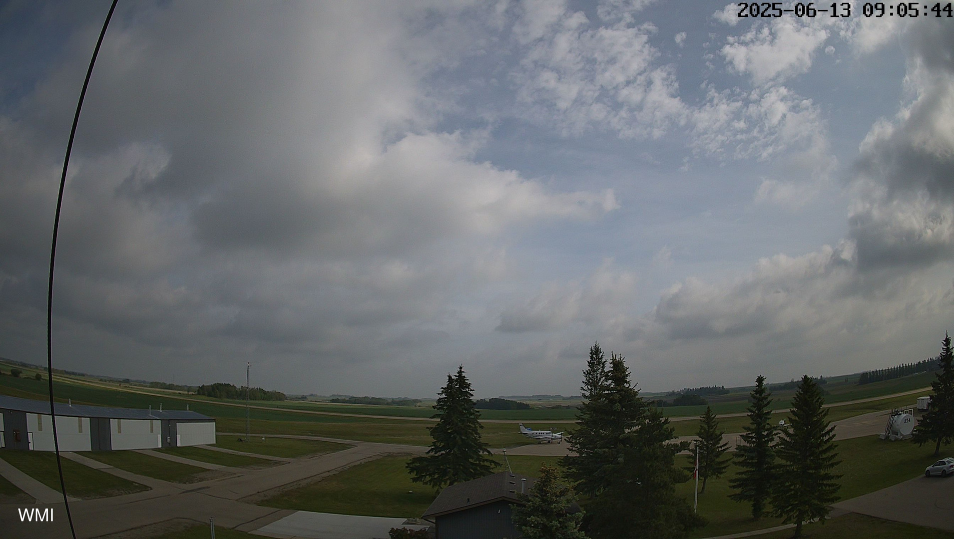 time-lapse frame, Olds Radar North webcam
