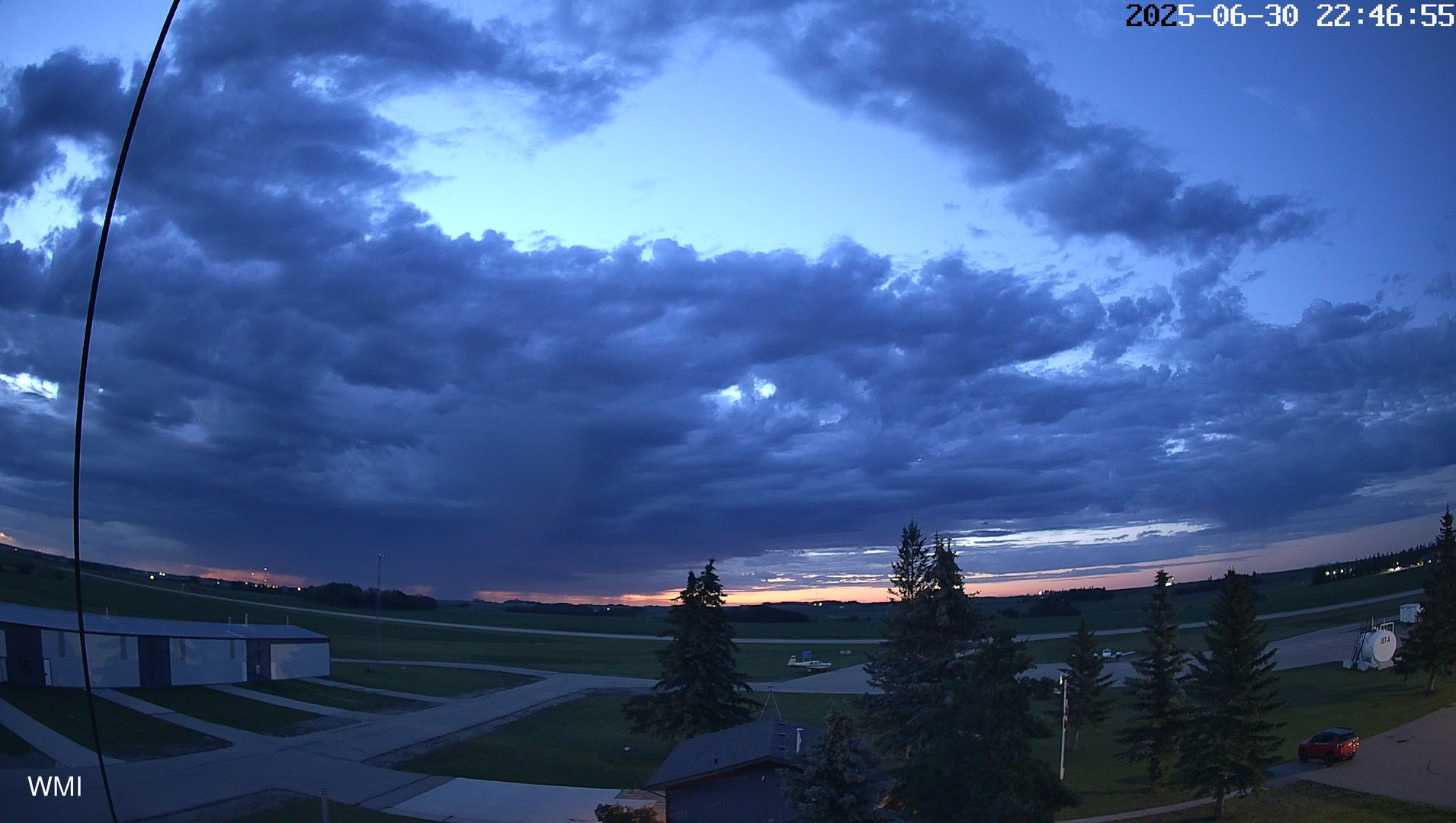 time-lapse frame, Olds Radar North webcam