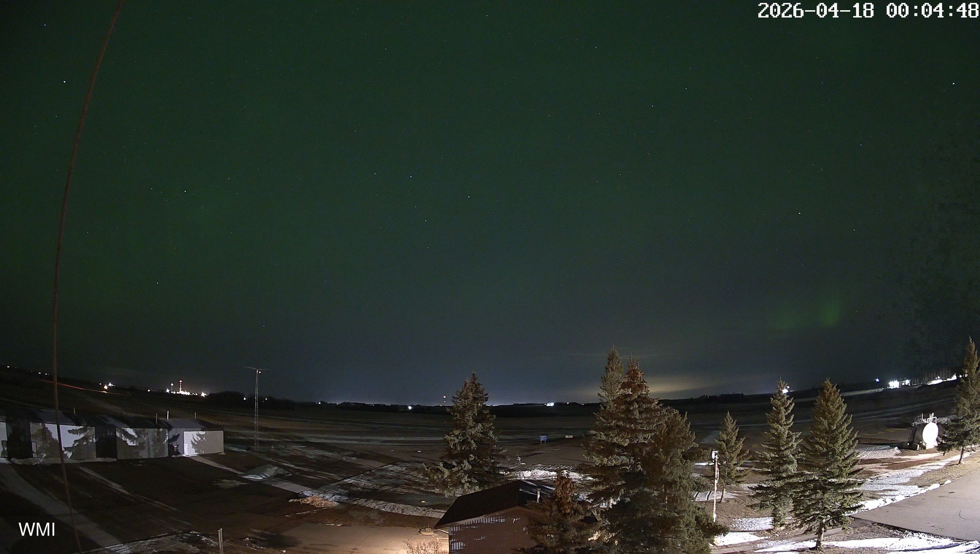 time-lapse frame, Olds Radar North webcam