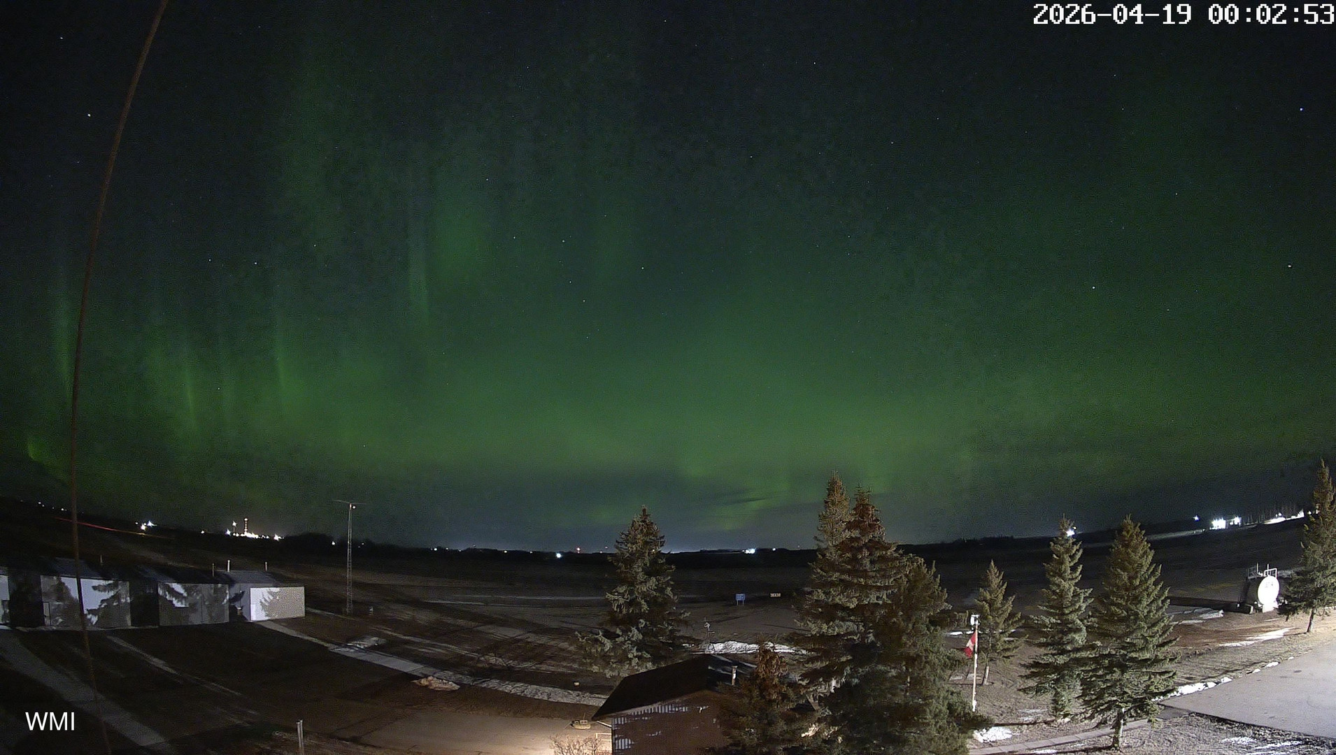 time-lapse frame, Olds Radar North webcam