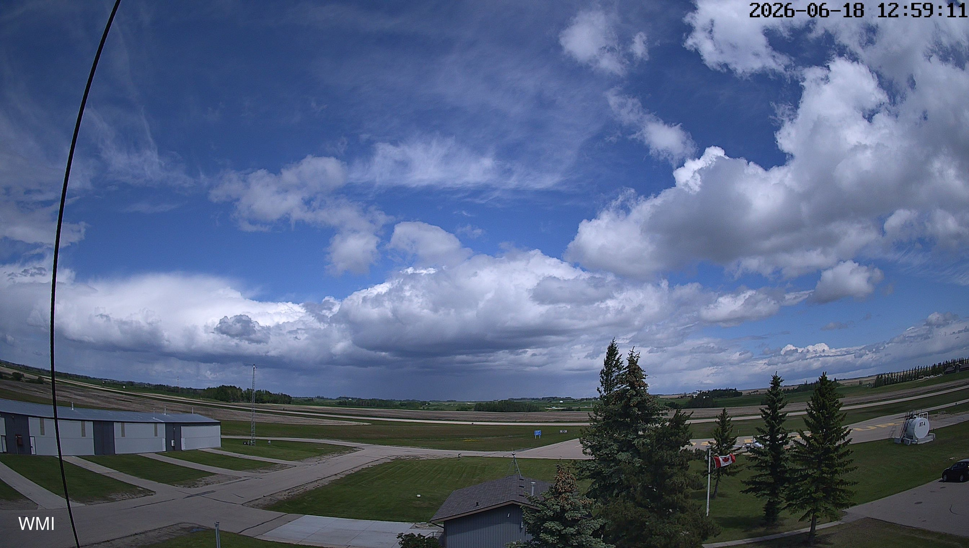 time-lapse frame, Olds Radar North webcam